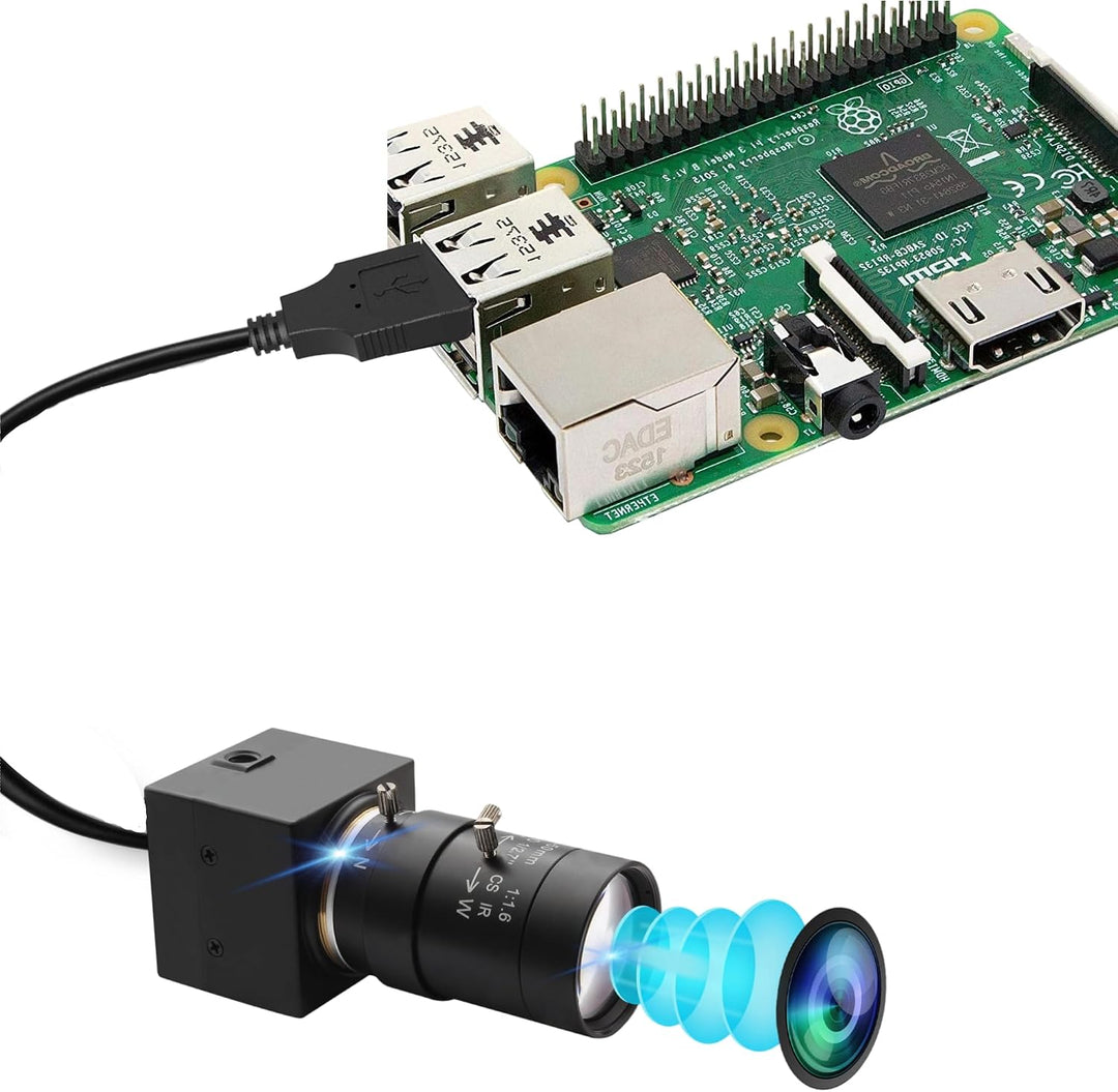 1080P Full HD Zoom USB Kamera, 0,01 Lux Mini Webcam mit geringer Beleuchtung, 5-50 mm 10x optisches