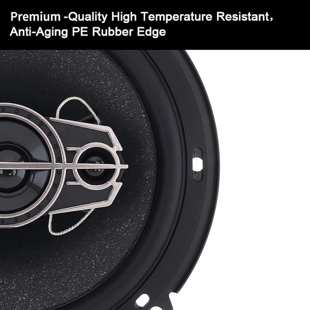Wakects 6 Zoll 4-Wege Auto-Lautsprecher 600W Koaxiallautsprecher mit N38-Grad Magneten für Vollberei