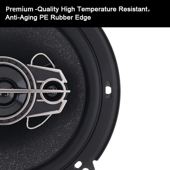 Wakects 6 Zoll 4-Wege Auto-Lautsprecher 600W Koaxiallautsprecher mit N38-Grad Magneten für Vollberei