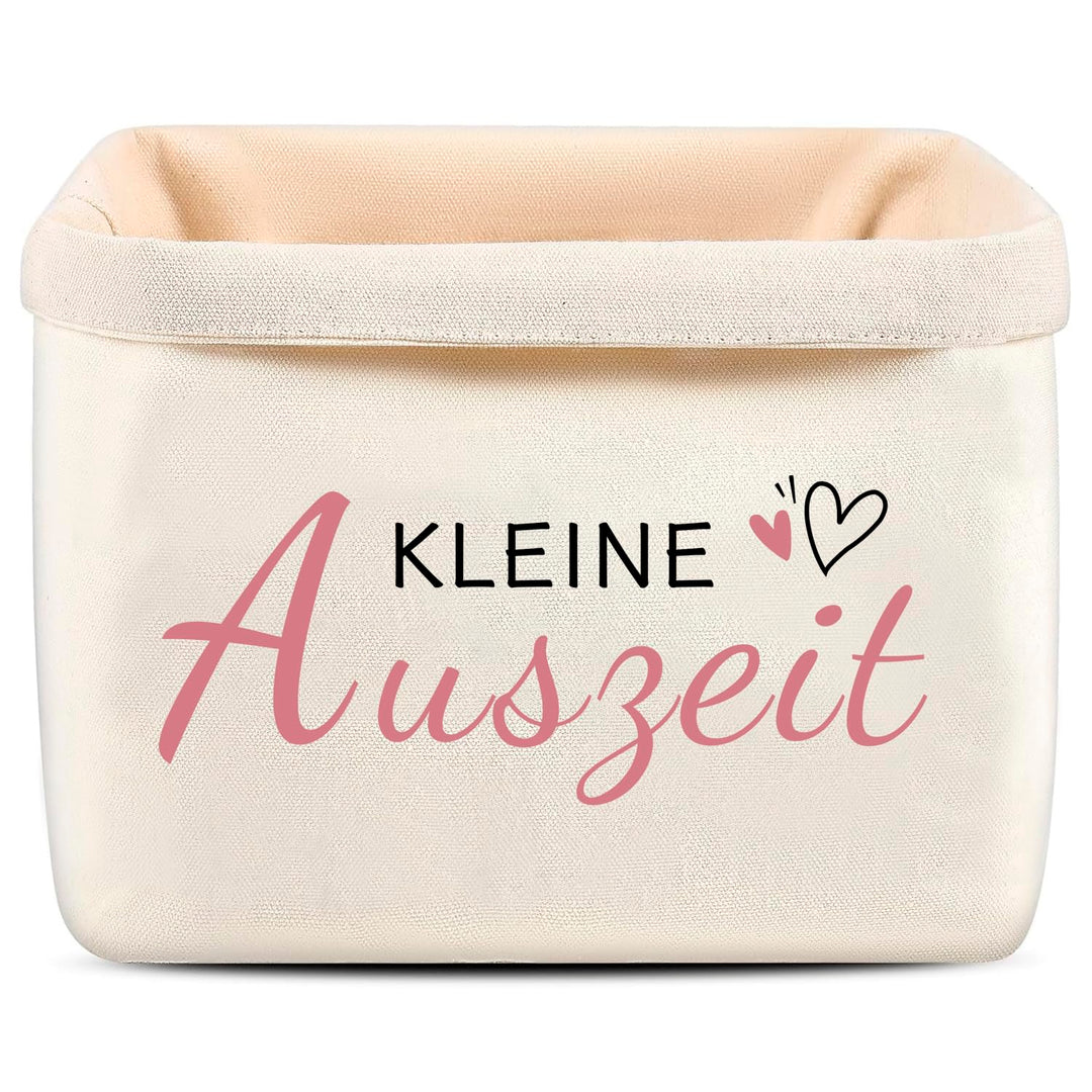 Kleine Auszeit Geschenktüte aus Baumwolle,Geschenkkorb und Geschenkverpackung für Frauen, Brotsack z