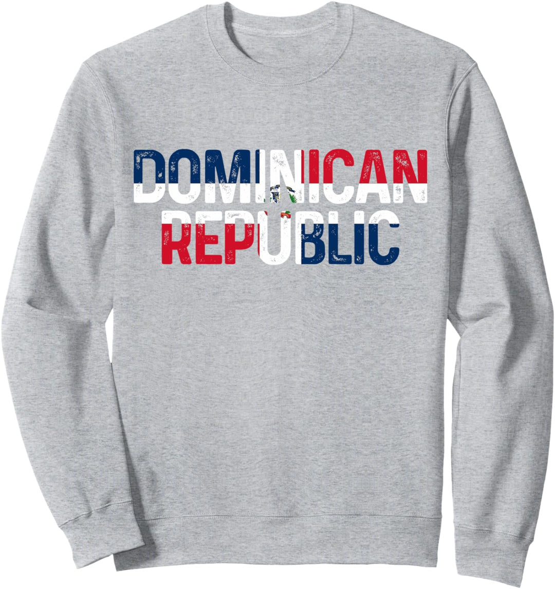 Dominican Republic Dominikanische Republik Flagge Sweatshirt