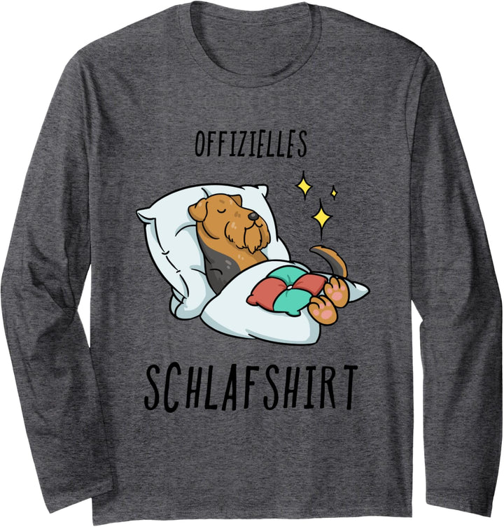 Airedale terrier Pyjama Schlafanzug Langarmshirt
