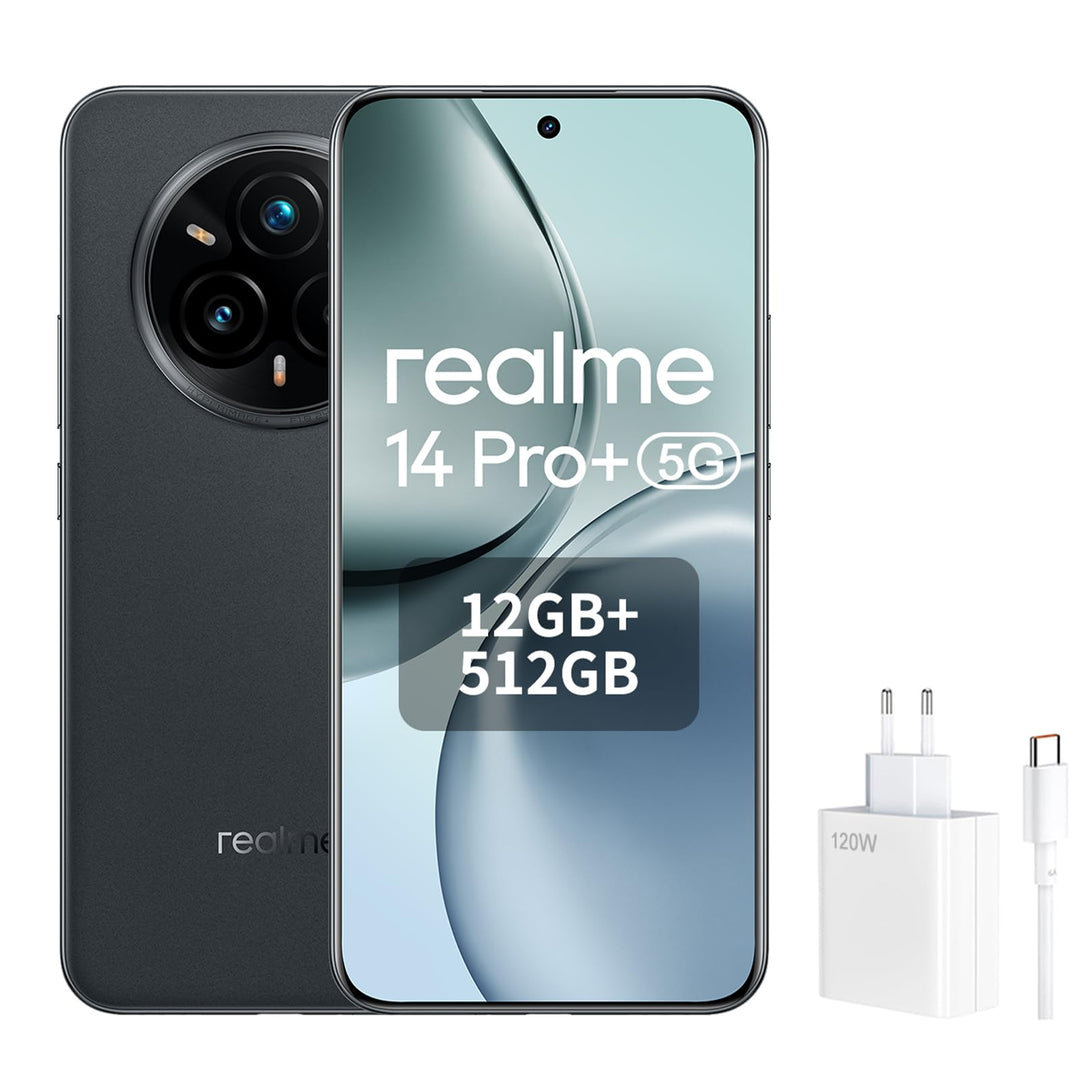 realme 14 Pro+ 5G Smartphone | 12GB RAM 512GB Speicher | 50MP Kamera | 120Hz OLED Display | 6000mAh