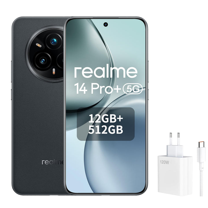 realme 14 Pro+ 5G Smartphone | 12GB RAM 512GB Speicher | 50MP Kamera | 120Hz OLED Display | 6000mAh