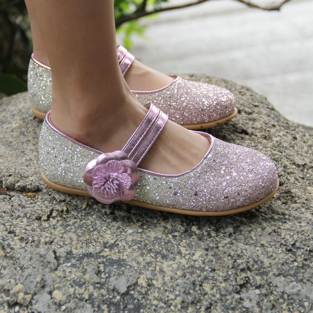 EIGHT KM - Kleinkind Mädchen Kleid Schuhe - Mary Jane Wohnungen - Prinzessin Hochzeit Schuhe Balleri