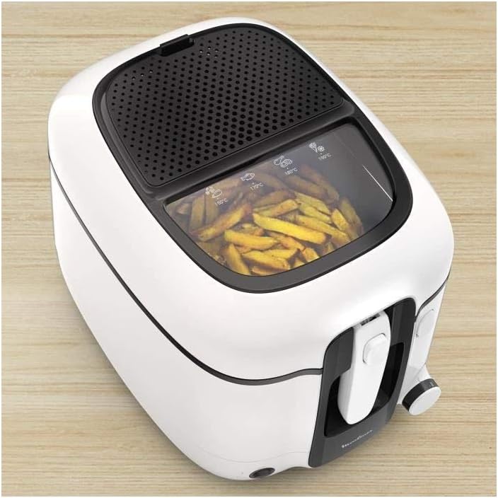 Moulinex Super Uno Fritteuse, 2,2 l, Fassungsvermögen 1,5 kg, Pommes Frites, 1800 W, einstellbarer T