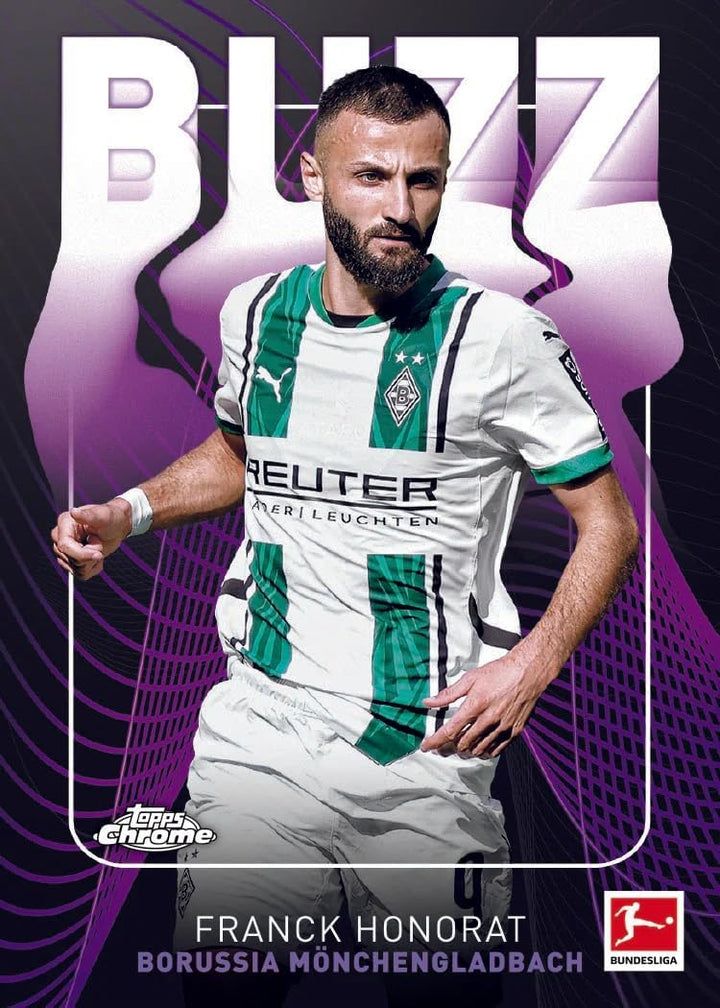Topps Chrome Bundesliga Season 2024/25 Fussball Vorteilsbox - 7 Packungen pro Box - 4 Karten pro Pac