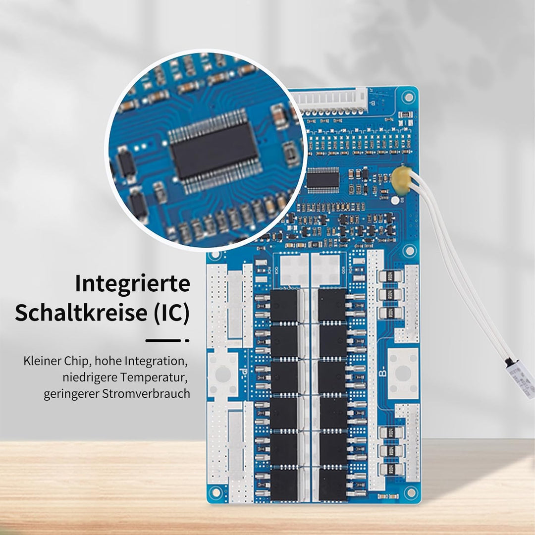BMS 15S 54V 50A Lithium-PCB-Schutzplatine mit Balancerleitung und NTC, gemeinsamem Anschluss, zehn S