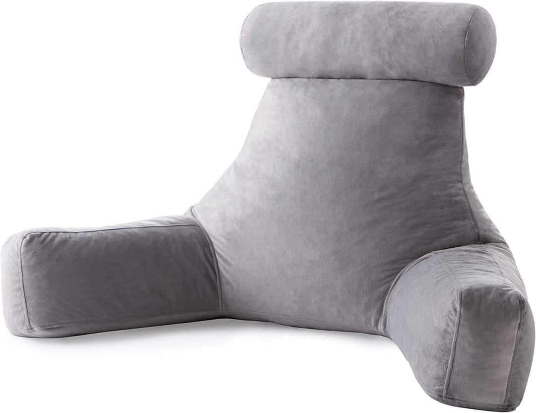 Linenspa extra grosses Rückenkissen mit Nackenstütze – Lesekissen aus zerkleinertem Memory Foam, per