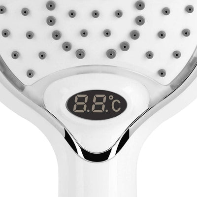 Handheld-Badezimmer-Duschkopf, digitale Temperaturanzeige, 3 Farben, LED für Badezimmer
