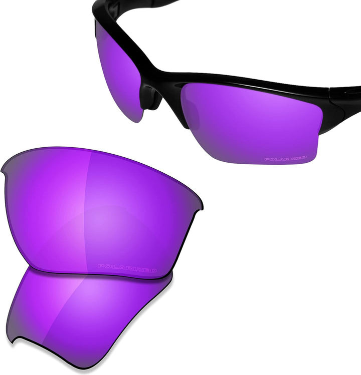 Saucer Premium-Ersatzgläser und Gummi-Kits für Oakley Half Jacket 2.0 XL High Defense - Violet Purpl