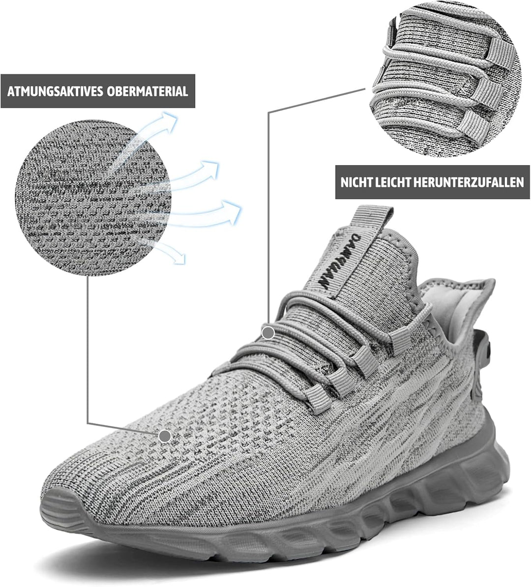 Linenghs Herren Schuhe Laufschuhe Turnschuhe Sportschuhe Sneaker Running Tennis Freizeit Strassenlau