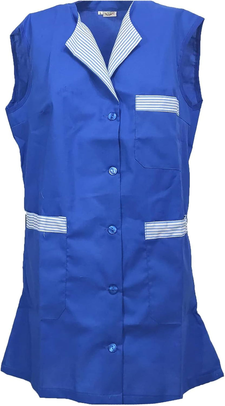 fratelliditalia.org Damen-Kittel Armloch Arbeit Schule Delikatessen Arbeiter Küche Gelb XS, Gelb XS