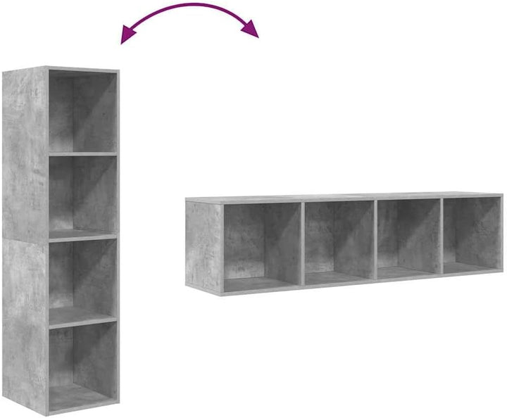 vidaXL TV Wandschrank Hängeschrank TV Möbel Schrank Fernsehtisch Fernsehschrank HiFi-Schrank mit 4 F