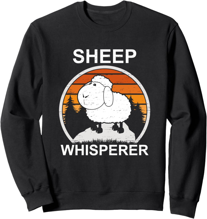 Retro Schafe Flüsterherde Tierherde Bauernhof Sweatshirt