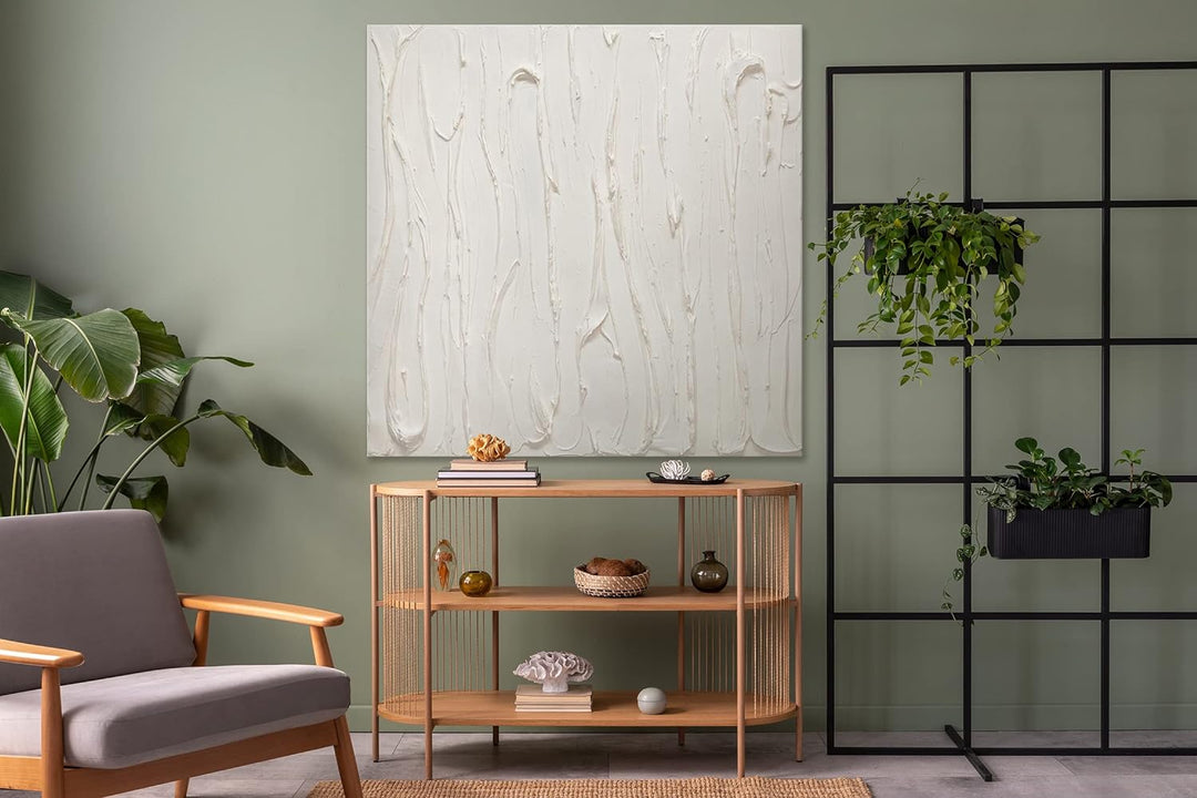 YS-Art Abstrakt Acryl Gemälde auf Leinwand Leben handgemalt Wandbilder Wohnzimmer modern Wohndekor B