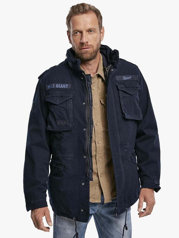 Brandit M65 Giant Herren Jacke Parka Winterjacke S Blau (Navy), S Blau (Navy)