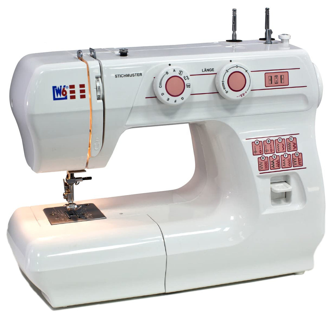 W6 WERTARBEIT N 1615 Nähmaschine (Freiarm Super Nutzstich-Nähmaschine (17 Programme)) weiss