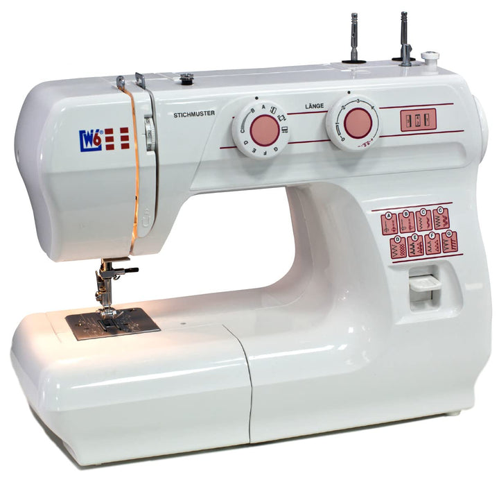 W6 WERTARBEIT N 1615 Nähmaschine (Freiarm Super Nutzstich-Nähmaschine (17 Programme)) weiss