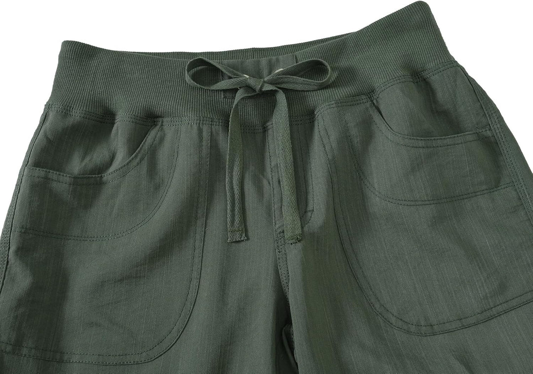 JINSHI Hosen Damen Sommer Cargohose 3/4 Hose Caprihose Freizeithose Wanderhosen Outdoorhose mit Mehr