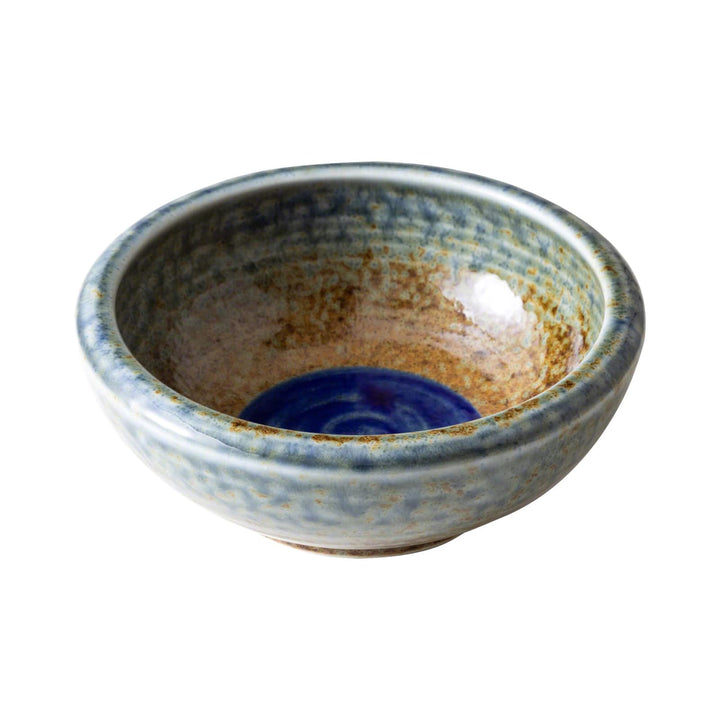 Wazakura Minoyaki Serie Kleine Runde Glasierte Ikebana Blumenvase, Made in Japan, Handbemalte Kerami