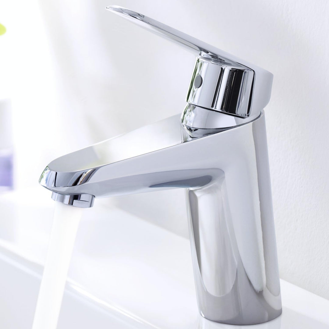 GROHE Eurodisc Cosmopolitan Badarmatur, glatter Körper, Standard-Auslauf, SpeedClean 3246920E, S-Siz