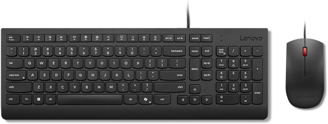 Lenovo Essential Wired Combo - Tastatur-und-Maus-Set - 2,5-Zonen-Layout - USB - QWERTZ - Deutsch - S