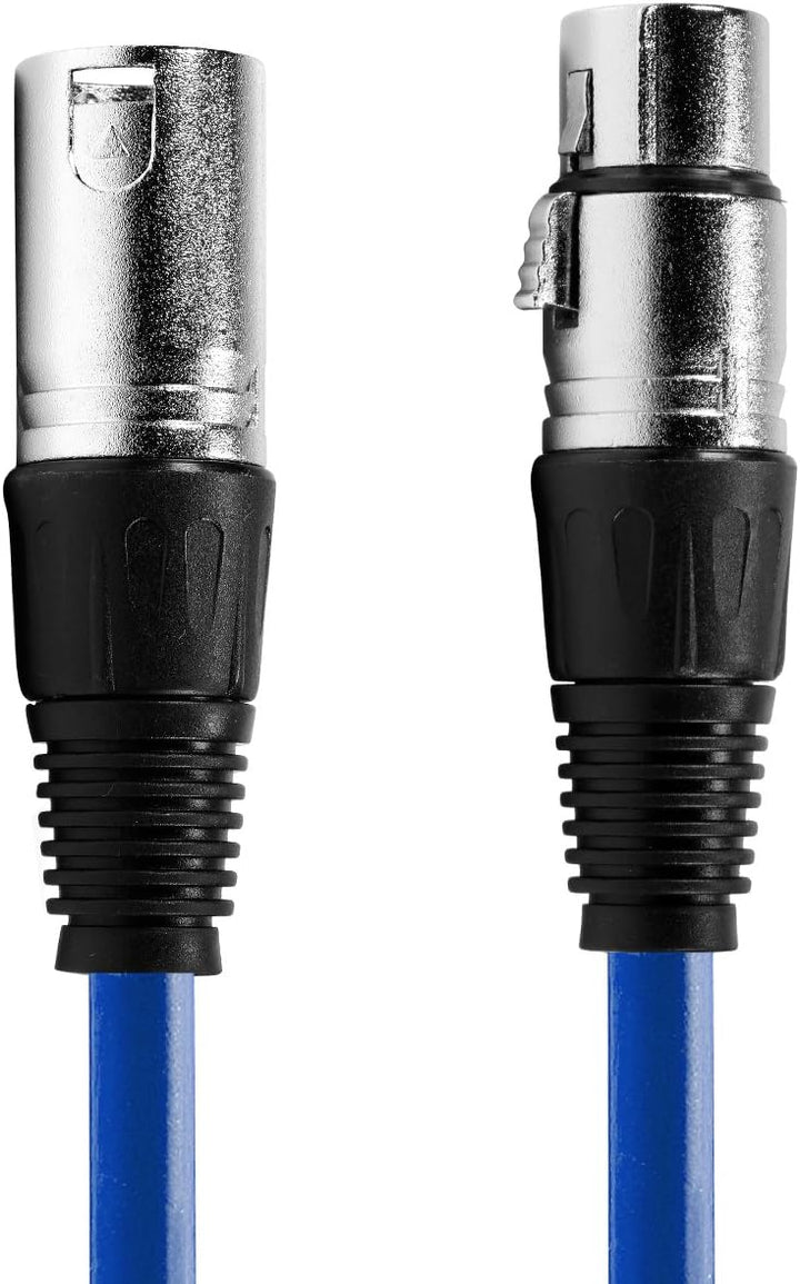 Neewer 6-Pack 1 Meter Audio Kabelkabel, XLR Stecker auf XLR Buchse Mikrofon Farbkabel (grün, blau, l