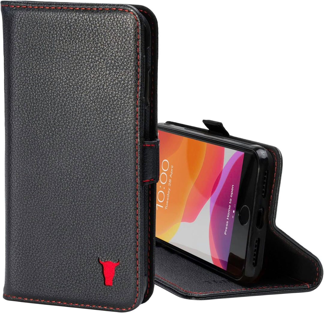 TORRO Hülle kompatibel mit iPhone SE 2022/2020 5G und iPhone 7/8 (4.7") – Premium Leder Hülle mit St