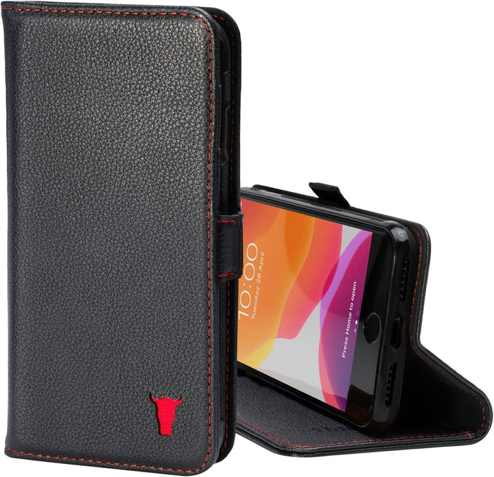 TORRO Hülle kompatibel mit iPhone SE 2022/2020 5G und iPhone 7/8 (4.7") – Premium Leder Hülle mit St