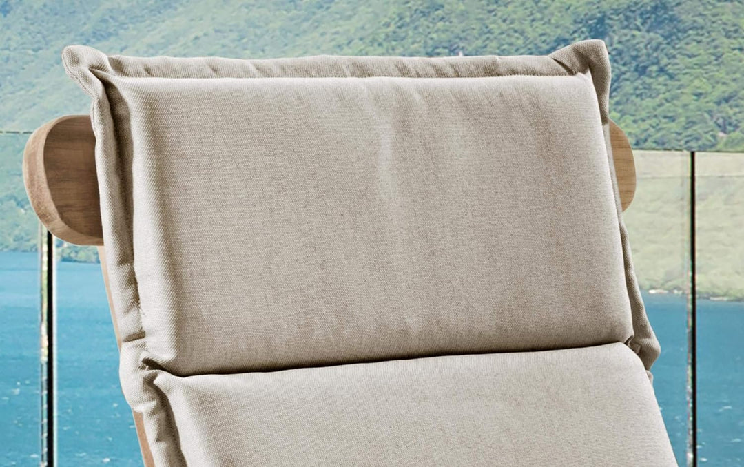 Destiny Premium Polster Deckchair Auflage Deckchairauflage Sitzpolster Sand Meliert - Ohne Deckchair