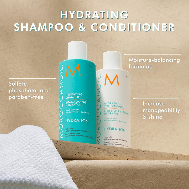 Moroccanoil Hydrating Conditioner für alle Haartypen, 250 ml + Feuchtigkeitsspendendes Shampoo, 250m