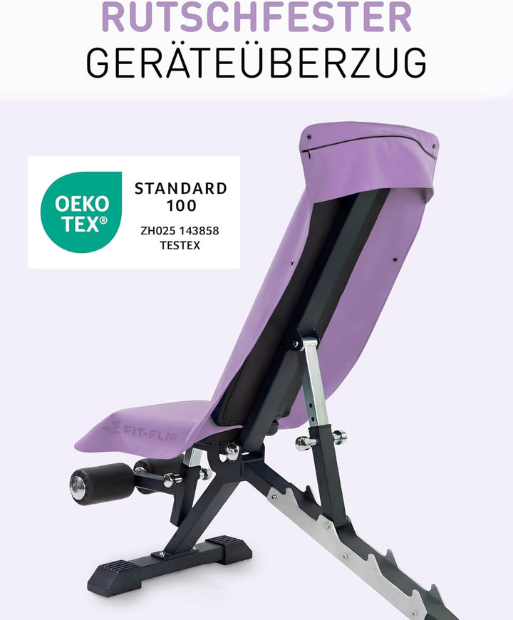 Fit-Flip Fitness Handtuch aus Mikrofaser kompakt und schnelltrocknend | mit Magnet und Reissverschlu