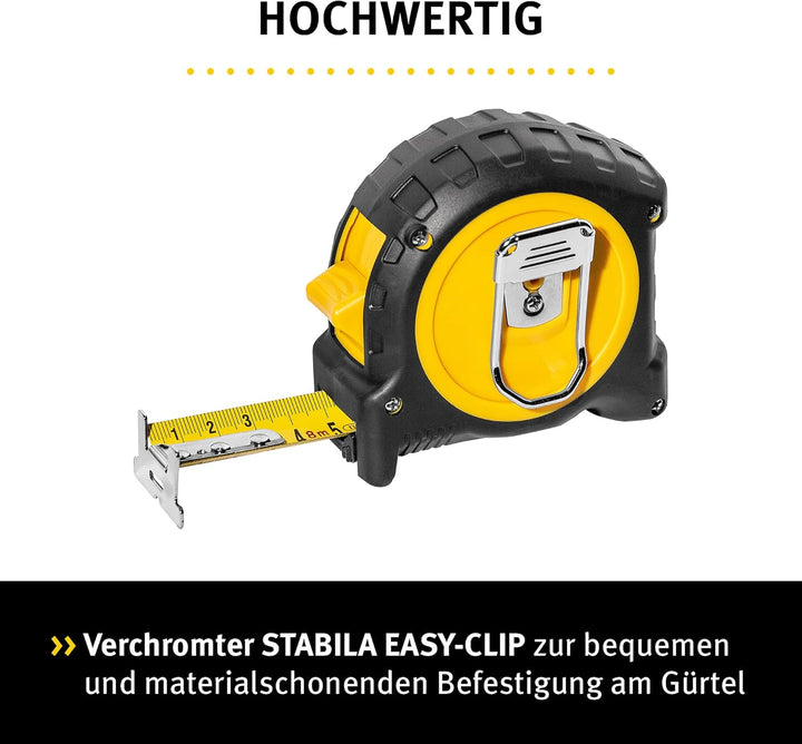 Taschenbandmass BM 300, 10 m, metrische Skala