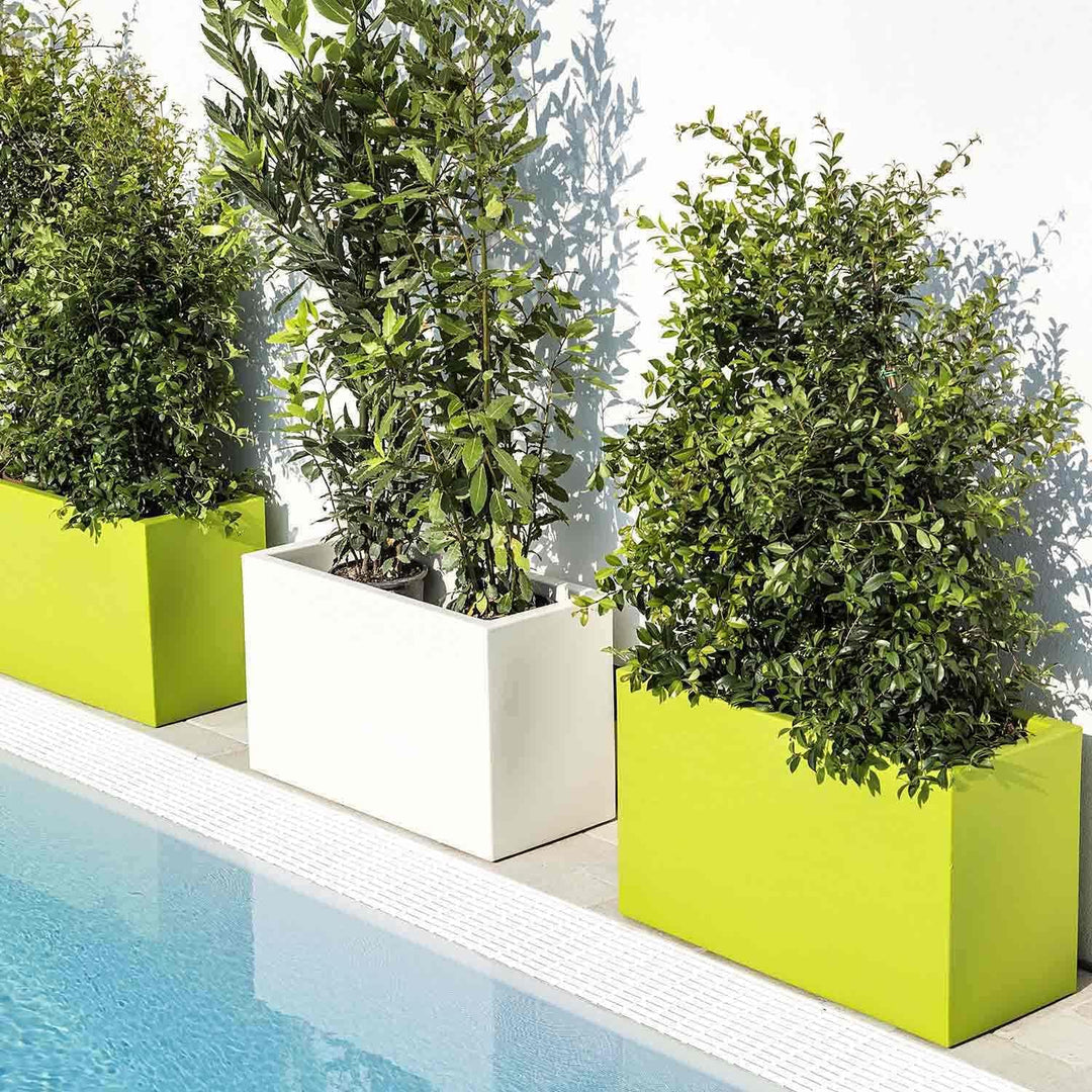 Tekcnoplast Flowerpot 80 x 35 cm, Höhe 50 cm, Weiss CM 80x35 H 55 Bianco, CM 80x35 H 55 Bianco