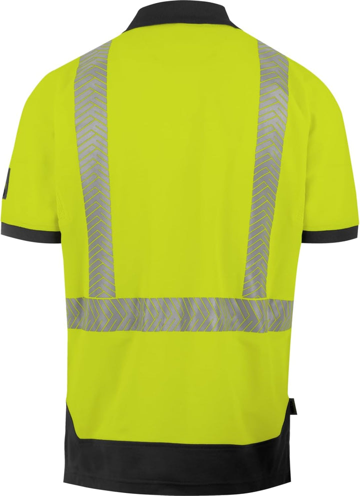 Würth MODYF Warnschutz Poloshirt Fluo EN 20471 XXL Gelb Anthrazit, XXL Gelb Anthrazit