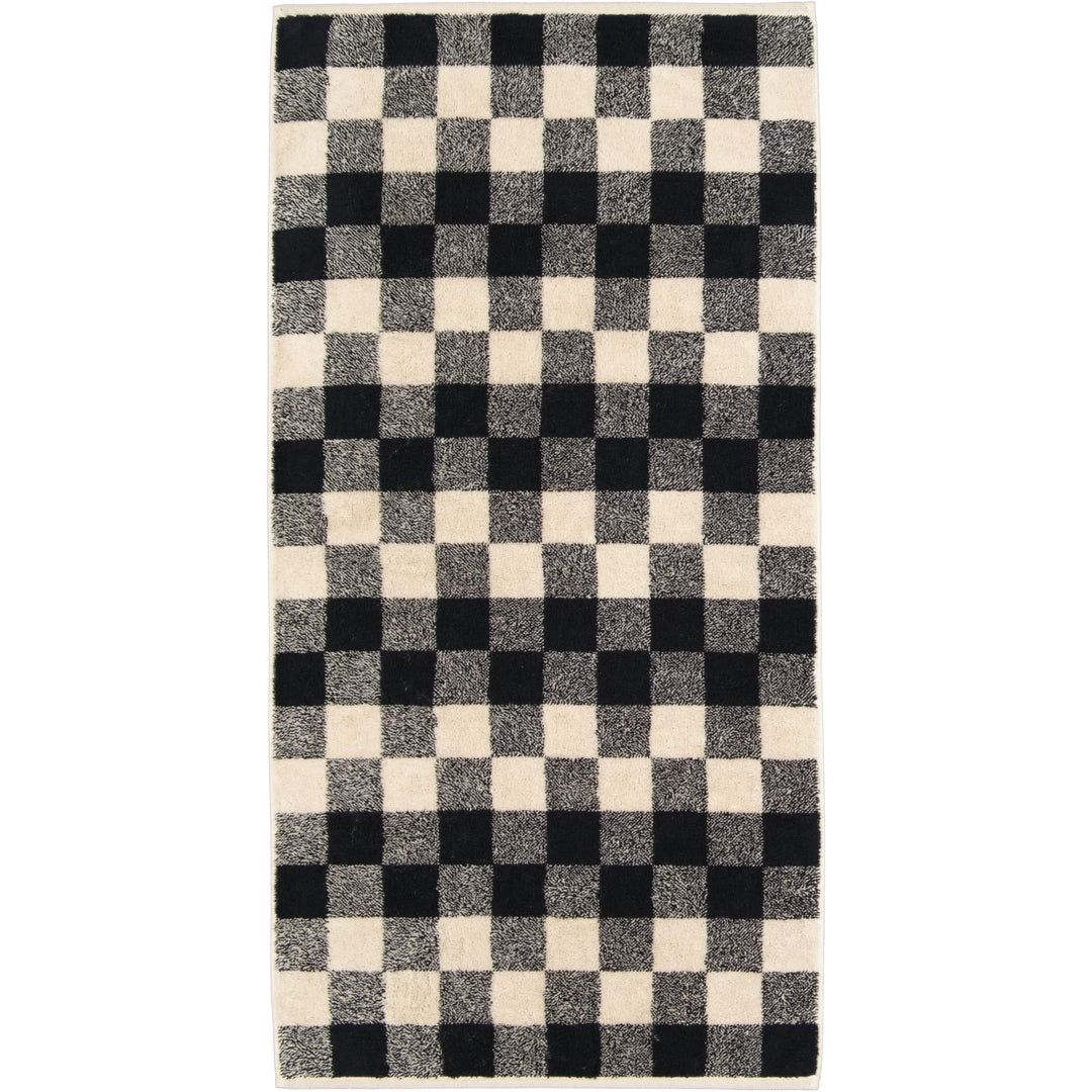 CAWÖ Home Handtücher Natural Karo 6217 Natur-schwarz - 39 Duschtuch 80x150 cm, Duschtuch 80x150 cm