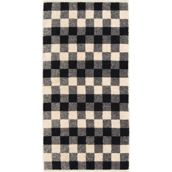 CAWÖ Home Handtücher Natural Karo 6217 Natur-schwarz - 39 Duschtuch 80x150 cm, Duschtuch 80x150 cm