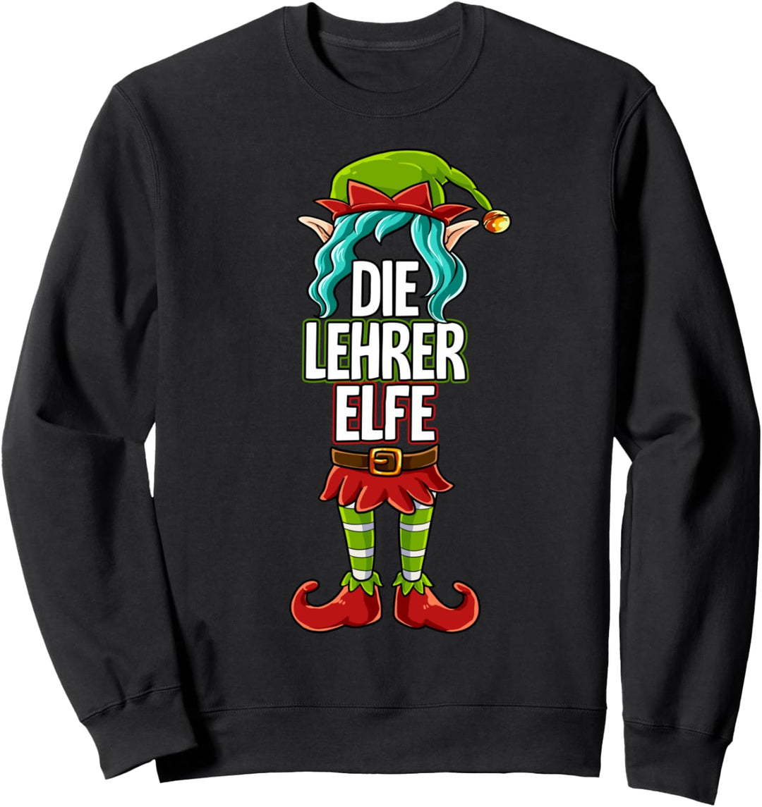 Lehrer Elfe Partnerlook Weihnachten Sweatshirt