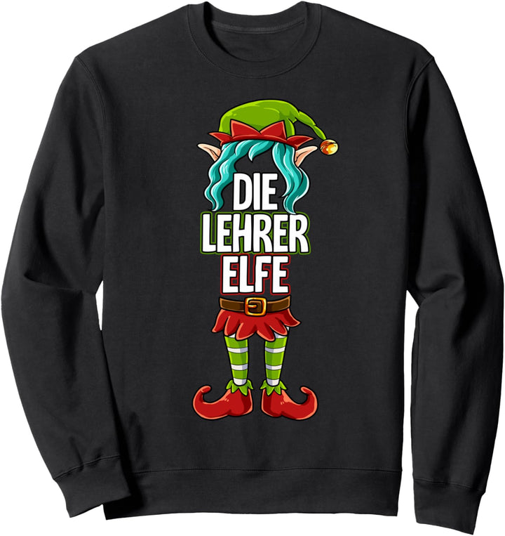 Lehrer Elfe Partnerlook Weihnachten Sweatshirt