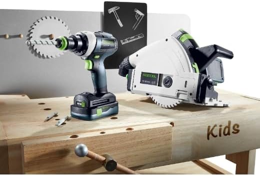 Festool Spielzeug Akku-Bohrschrauber TY-TPC, inkl. einem abnehmbaren Akku (Aufladung per USB-C), inc