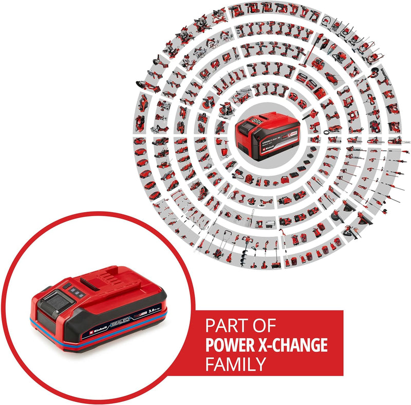 Original Einhell 18V 3,0 Ah Sealed Power X-Change Plus (18 V Akku, Wasser- & staubgeschützt, Schutzk