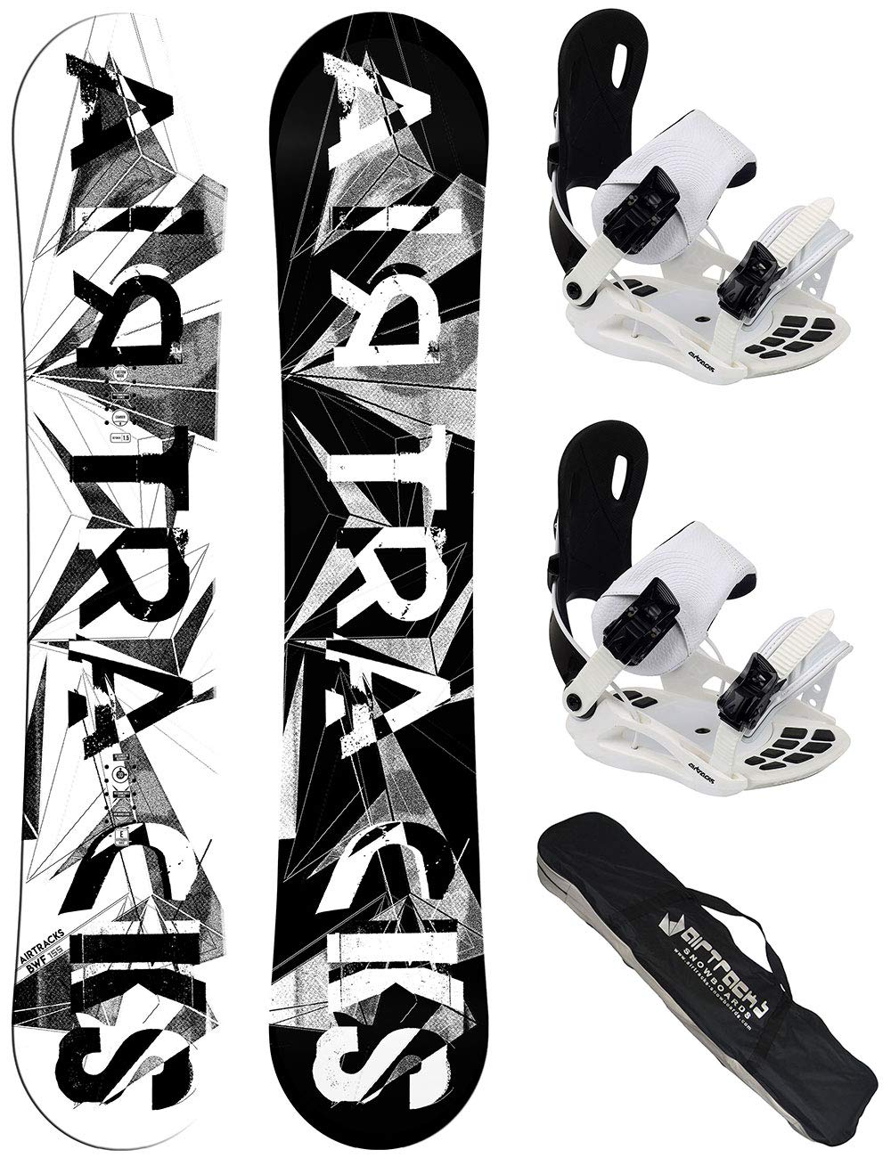 Airtracks Damen Snowboard Set/BWF Lady Snowboard + BINDUNG Star W ODER BINDUNG Master W FASTEC + SB