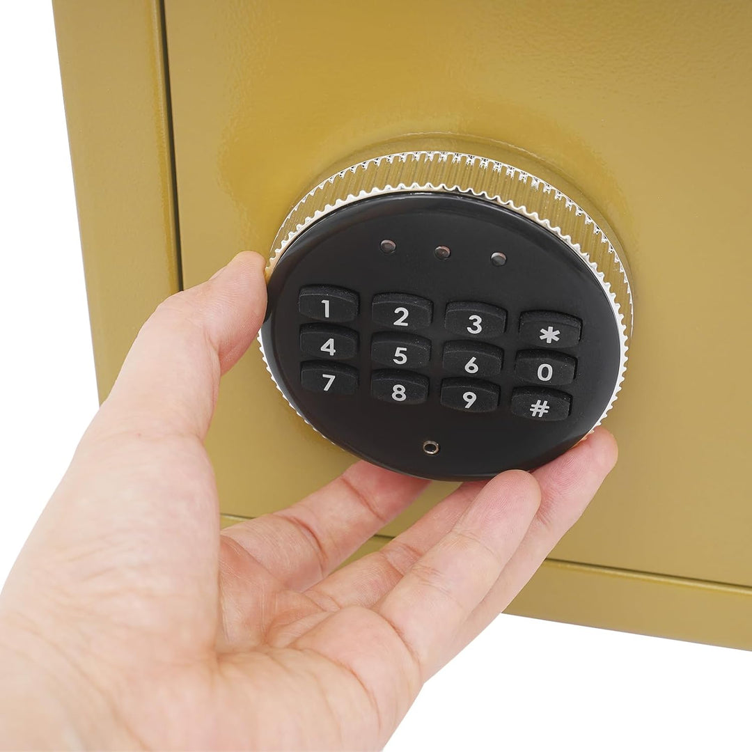 Mini Safe Tresor Klein, Tresor mit Schlüssel, Kinder mit Zahlenschloss,Elektronisch Wandtresor Hauss