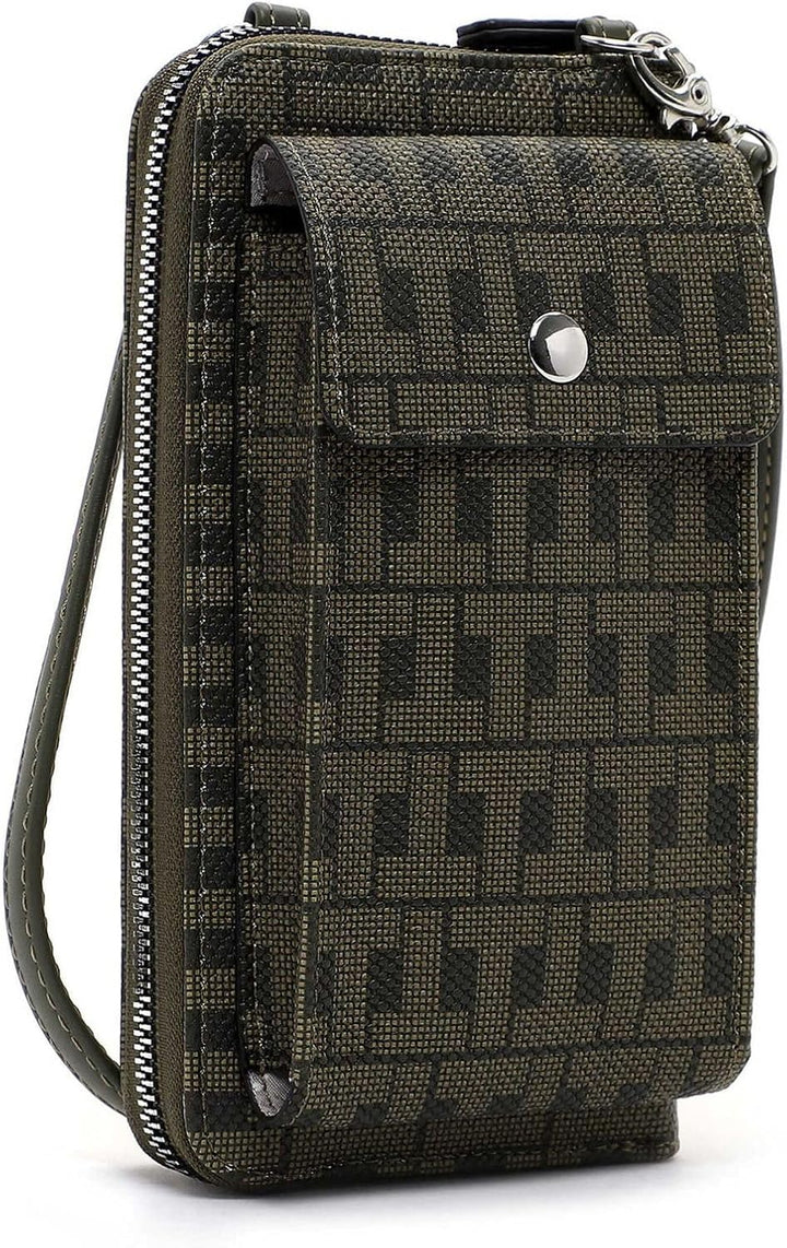 Tamaris Damen Handytasche Handyetui Umhängetasche T Design Jody 31995, Farbe:Grün