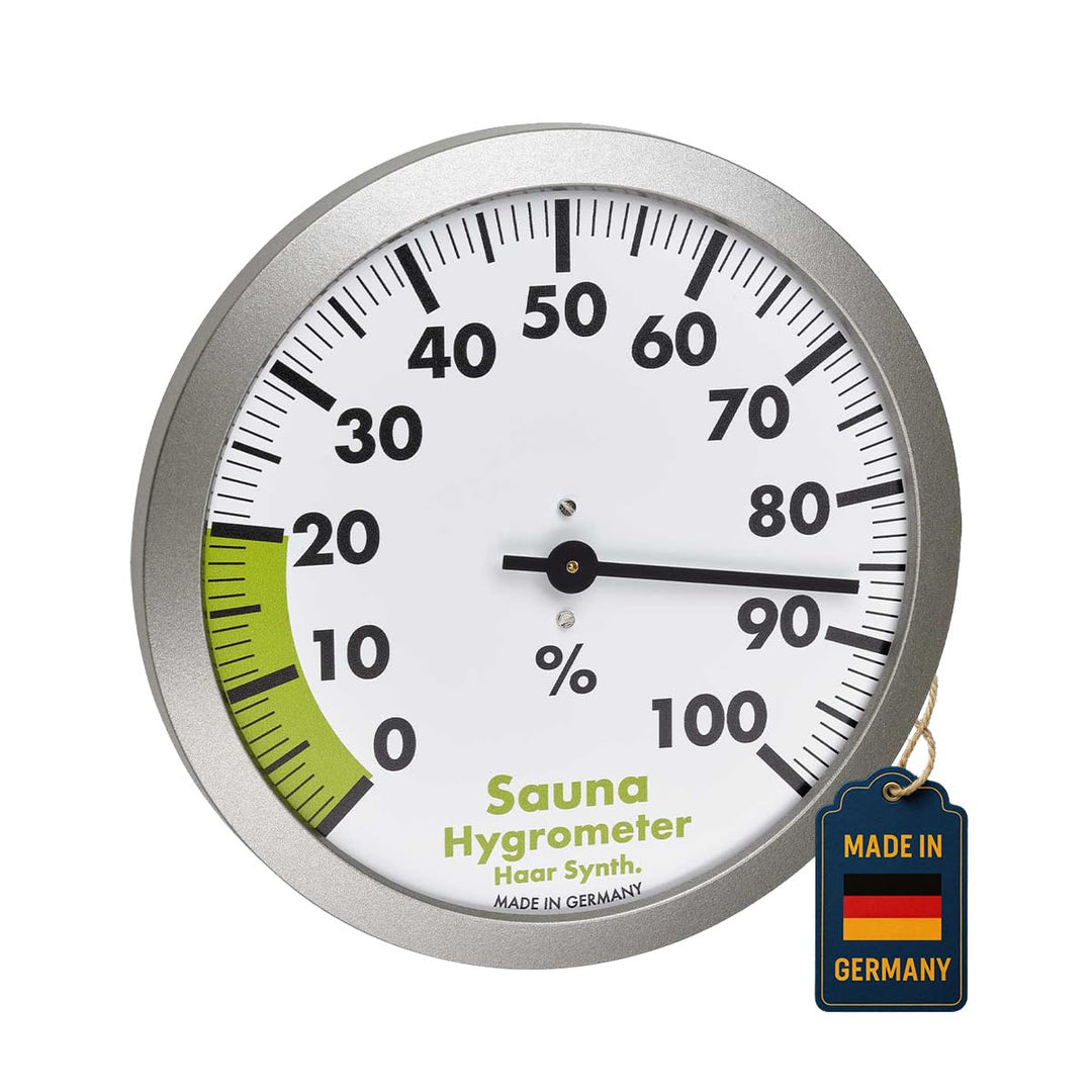 TFA Dostmann Analoges Sauna-Hygrometer, hitzebeständig, zum Messen der Luftfeuchtigkeit, L 120 x B 3