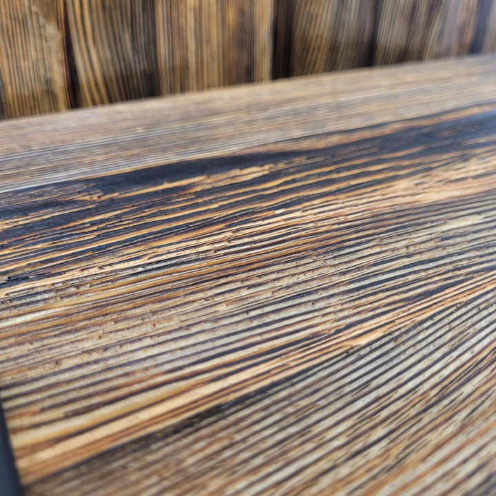weeco Dekorative Holzsäule Set 3-tlg. – rustikale Sockel, Pflanzenständer und Dekosäulen, massives K