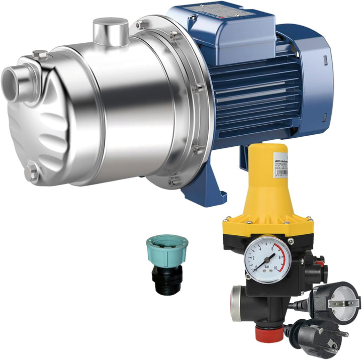 HAUSWASSERWERK KREISELPUMPE HAUSWASSERAUTOMAT INNO-TEC 450 - mit DRUCKSCHALTER AC 3 vk SELBSTANSAUGE