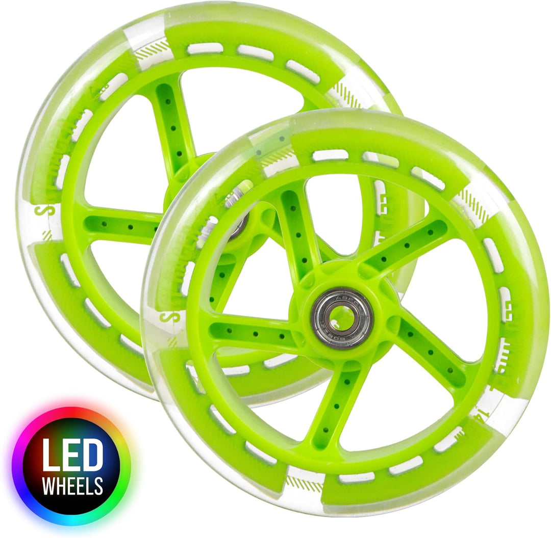 Apollo City Scooter 145mm Ersatzräderset Pro Wheels - ABEC 7 Kugellager, Roller Rad Ersatz-Räder pas