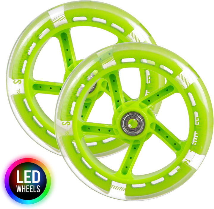 Apollo City Scooter 145mm Ersatzräderset Pro Wheels - ABEC 7 Kugellager, Roller Rad Ersatz-Räder pas
